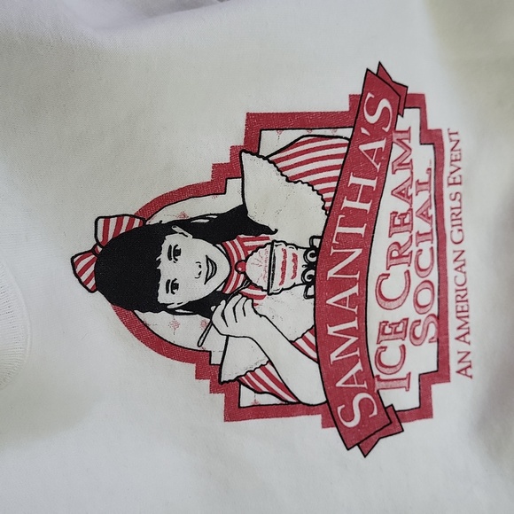 American Girl Samantha's Icecream Social Event 1998? Sweatshirt Girls M 10-12 - Picture 3 of 12